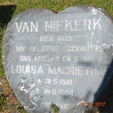NIEKERK Louisa Magrietha, van 1918-1964