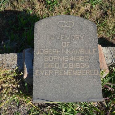 NKAMBULE Joseph 1923-1936