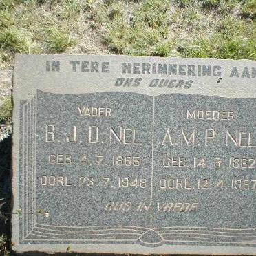 NEL B.J.D. 1865-1948 &amp; A.M.P. 1882-1967