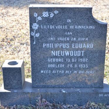NIEUWOUDT Philippus Eduard 1902-1935