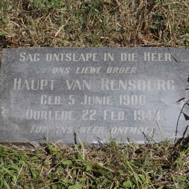 RENSBURG Haupt, van 1900-1943