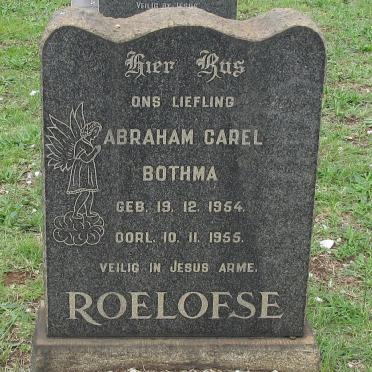 ROELOFSE Abraham Carel Bothma 1954-1955