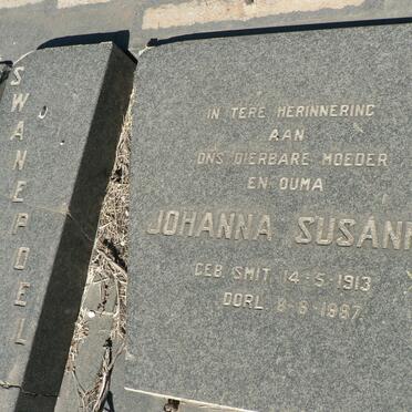 SWANEPOEL Johanna Susanna nee SMIT 1913-1987