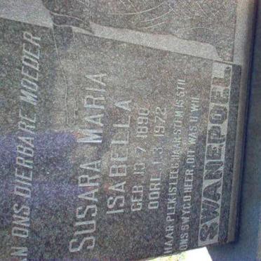 SWANEPOEL Susara Maria Isabella 1890-1972