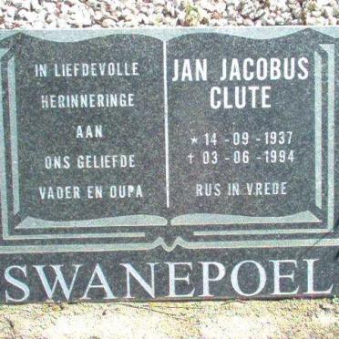 SWANEPOEL Jan Jacobus Clute 1937-1994