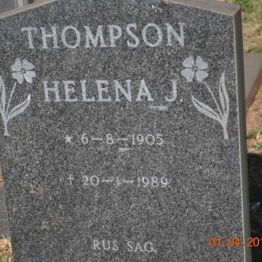 THOMPSON Helena J. 1905-1989