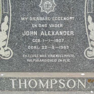 THOMPSON John Alexander 1907-1959
