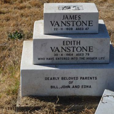 VANSTONE James -1928 &amp; Edith -1964