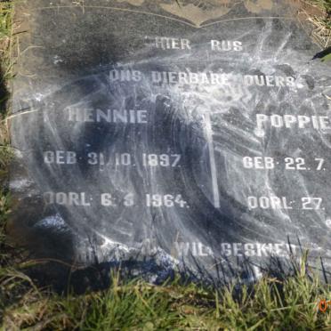 ? Hennie 1897-1964 &amp; Poppie 1904-1986