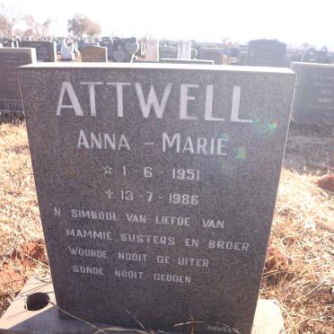 ATTWELL Anna-Marie 1951-1986
