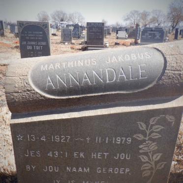 ANNANDALE Marthinus Jakobus 1927-1979