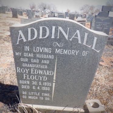 ADDINALL Roy Edward Flouyd 1935-1980