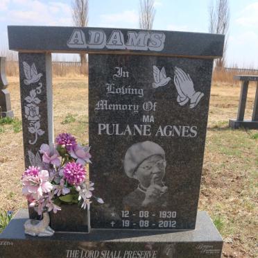 ADAMS Pulane Agnes 1930-2012