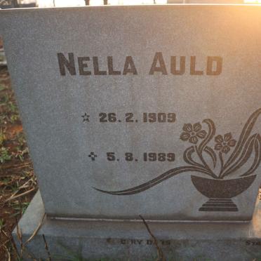 AULD Nella 1909-1989