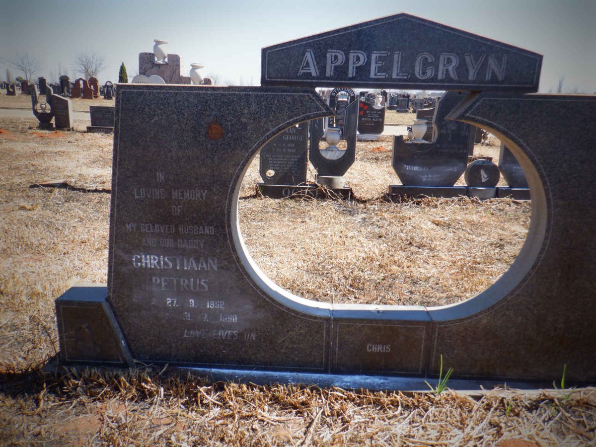 APPELGRYN Christiaan Petrus 1952-1990