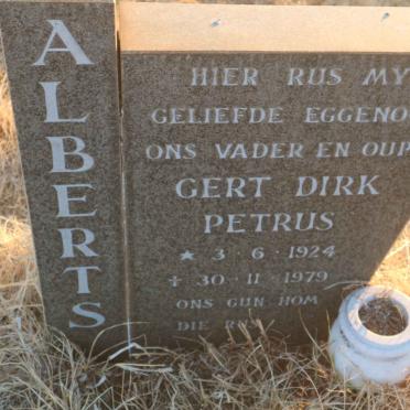 ALBERTS Gert Dirk Petrus 1924-1979
