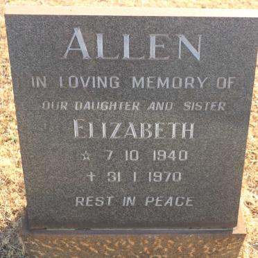 ALLEN Elizabeth 1940-1970