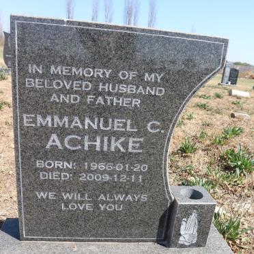 ACHIKE Emmanuel C. 1966-2009