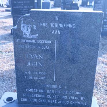 BADENHORST Evan John 1930-2003