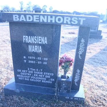 BADENHORST Fransiena Maria 1975-2003