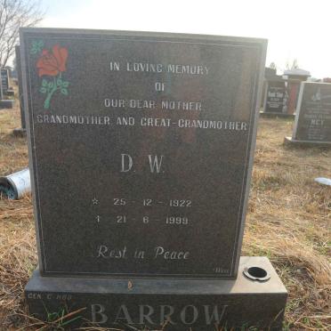 BARROW D.W. 1922-1999 