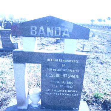 BANDA Lesego Ntswaki 2000-2003