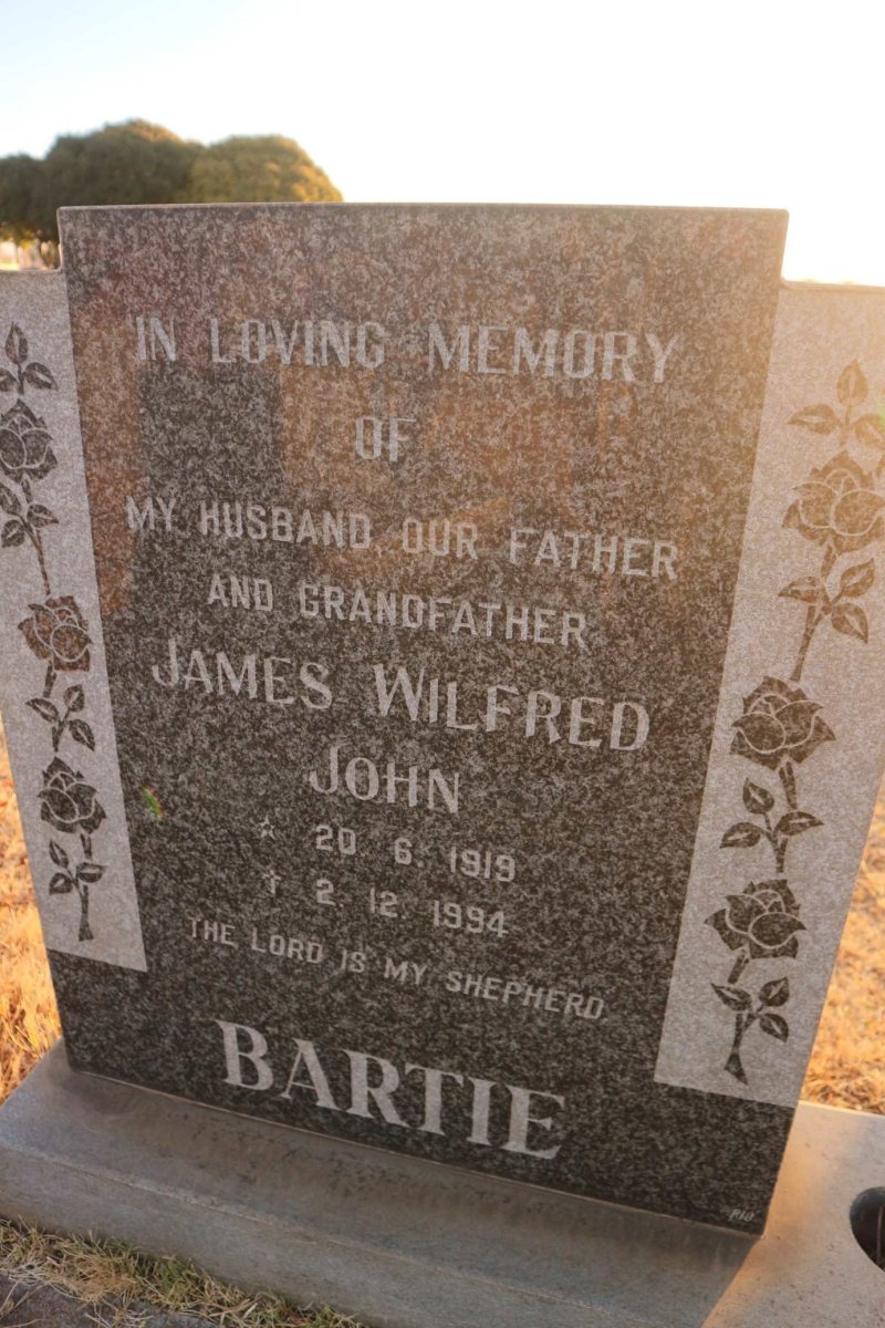 BARTIE James Wilfred John 1919-1994