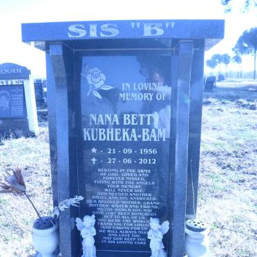 BAM Nana Betty, KUBHEKA 1956-2012