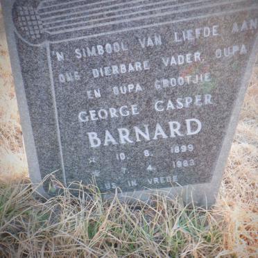 BARNARD George Casper 1899-1983