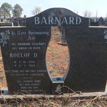 BARNARD Roelof D. 1930-1994
