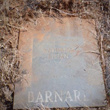 BARNARD Kathrina Lilian 1921-1978