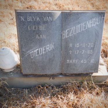 BEZUIDENHOUT Diederik 1970-1985