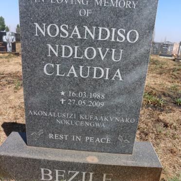 BEZILE Nosandiso Ndlovu Claudia 1988-2009