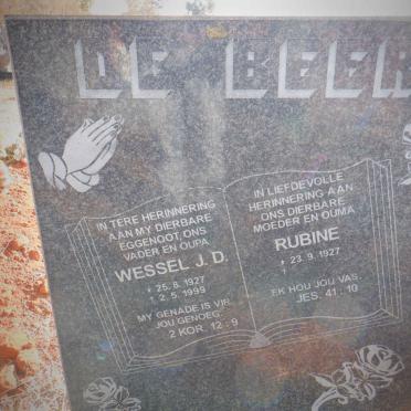 BEER Wessel J.D., de 1927-1999 &amp; Rubine 1927-