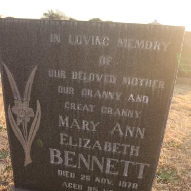 BENNETT Mary Ann Elizabeth -1978