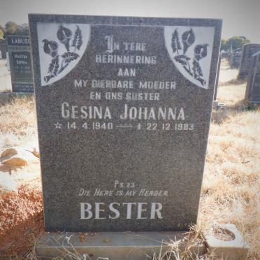 BESTER Gesina Johanna 1940-1983