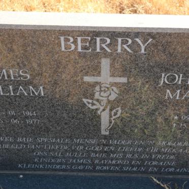 BERRY James William 1914-1977 &amp; Johanna Martha 1919-2003