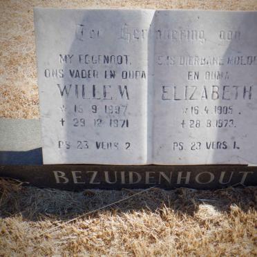 BEZUIDENHOUT Willem 1897-1971 &amp; Elizabeth 1905-1973