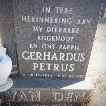 BERGH Gerhardus Petrus, van den 1944-1982