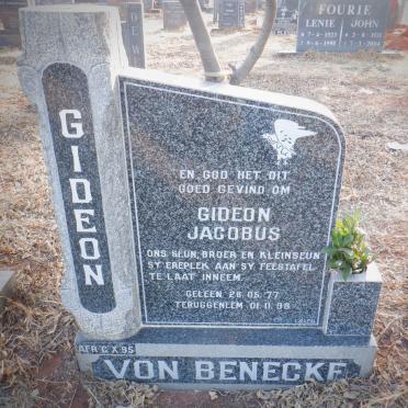 BENECKE Gideon Jacobus, von 1977-1998