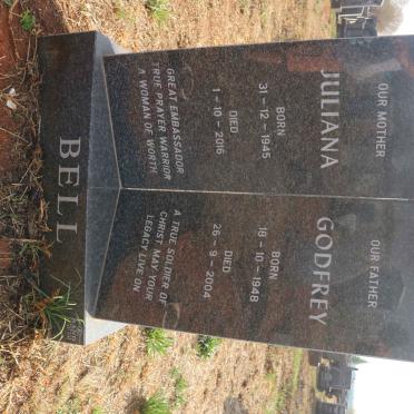 BELL Godfrey 1948-2004 &amp; Juliana 1945-2016