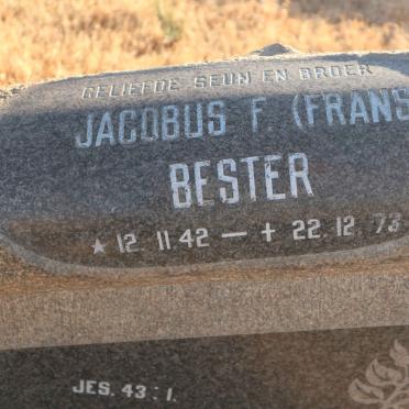 BESTER Jacobus F. 1942-1973