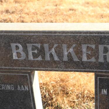 BEKKER Jacobus Johannes 1918-1977 &amp; Maria Catharina Magdalena 1919-1992