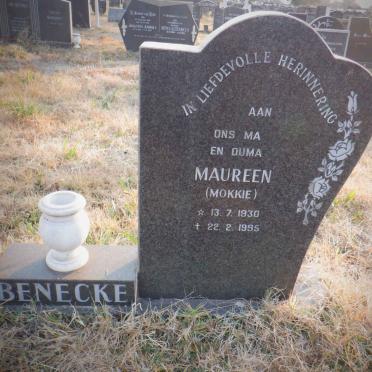BENECKE Gerrit Hendrik Koster 1927-1983 &amp; Maureen 1930-1995
