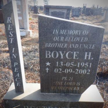 BESTENBIER Boyce H. 1951-2002