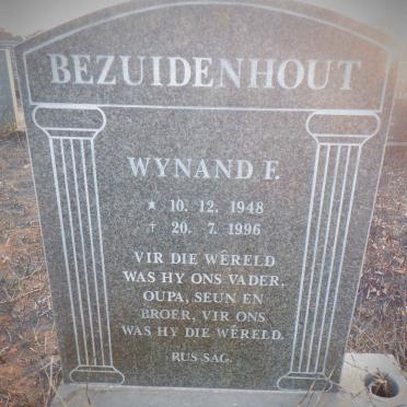 BEZUIDENHOUT Wynand F. 1948-1996