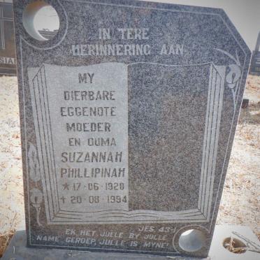 BEUKES Suzannah Phillipinah 1920-1994