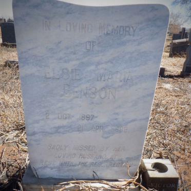 BENSON Elsie Maria 1897-1982