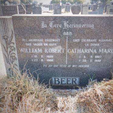 BEER William Robert 1928-1986 &amp; Catharina Maria 1927-1992