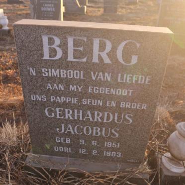 BERG Gerhardus Jacobus 1951-1983